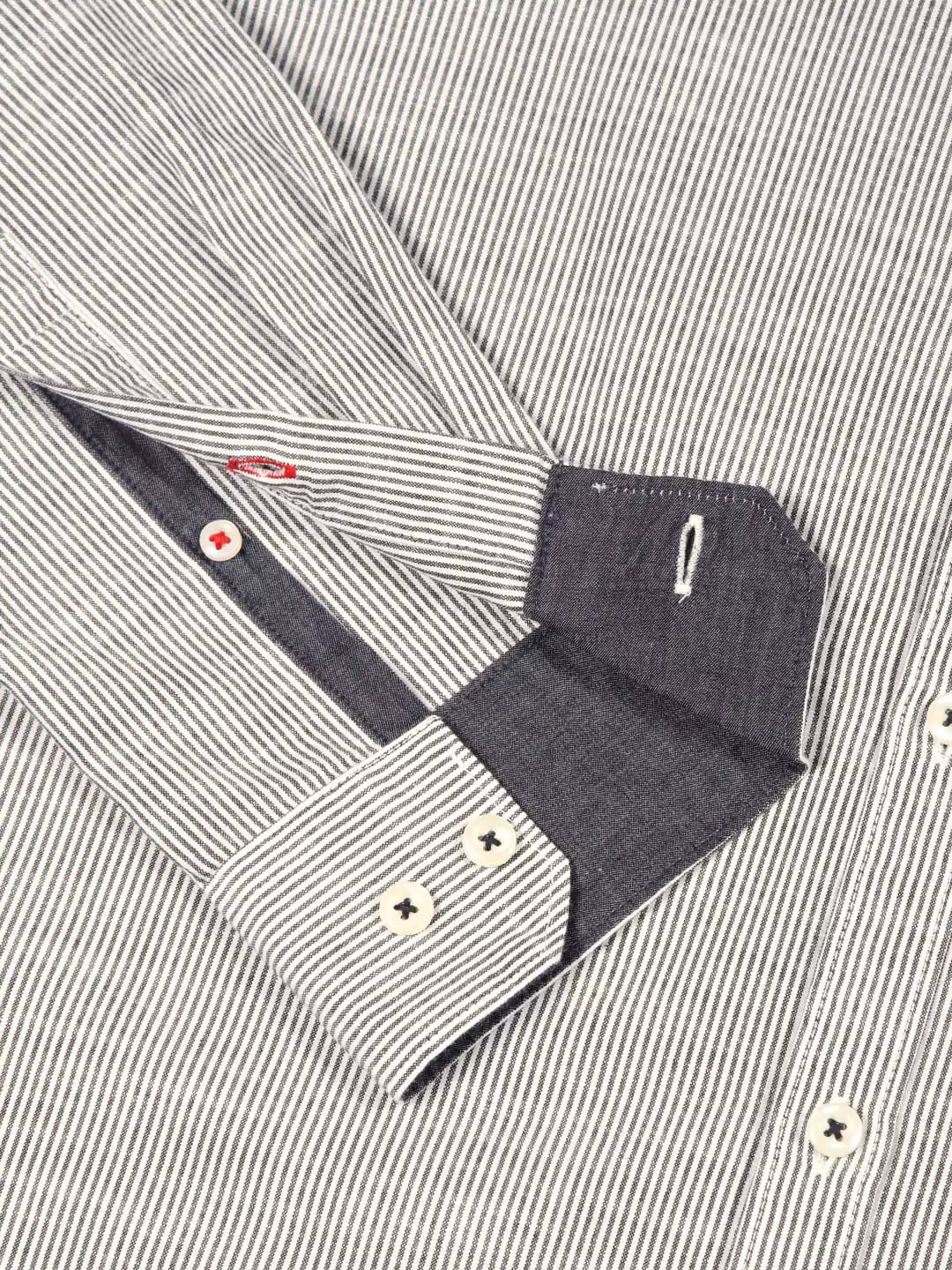 Thomas Scott Men Smart Pinstriped Pure Cotton Casual Shirt