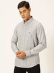 Smart Pinstriped Button Down Collar Pure Cotton Casual Shirt For Men