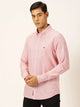 Smart Pinstriped Button Down Collar Pure Cotton Casual Shirt For Men