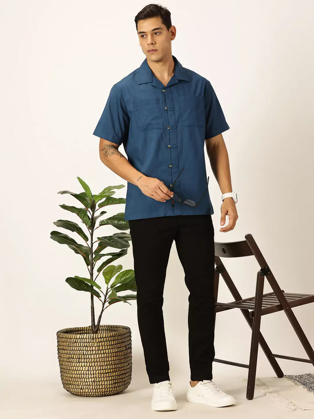 Thomas Scott Men Premium Opaque Casual Shirt