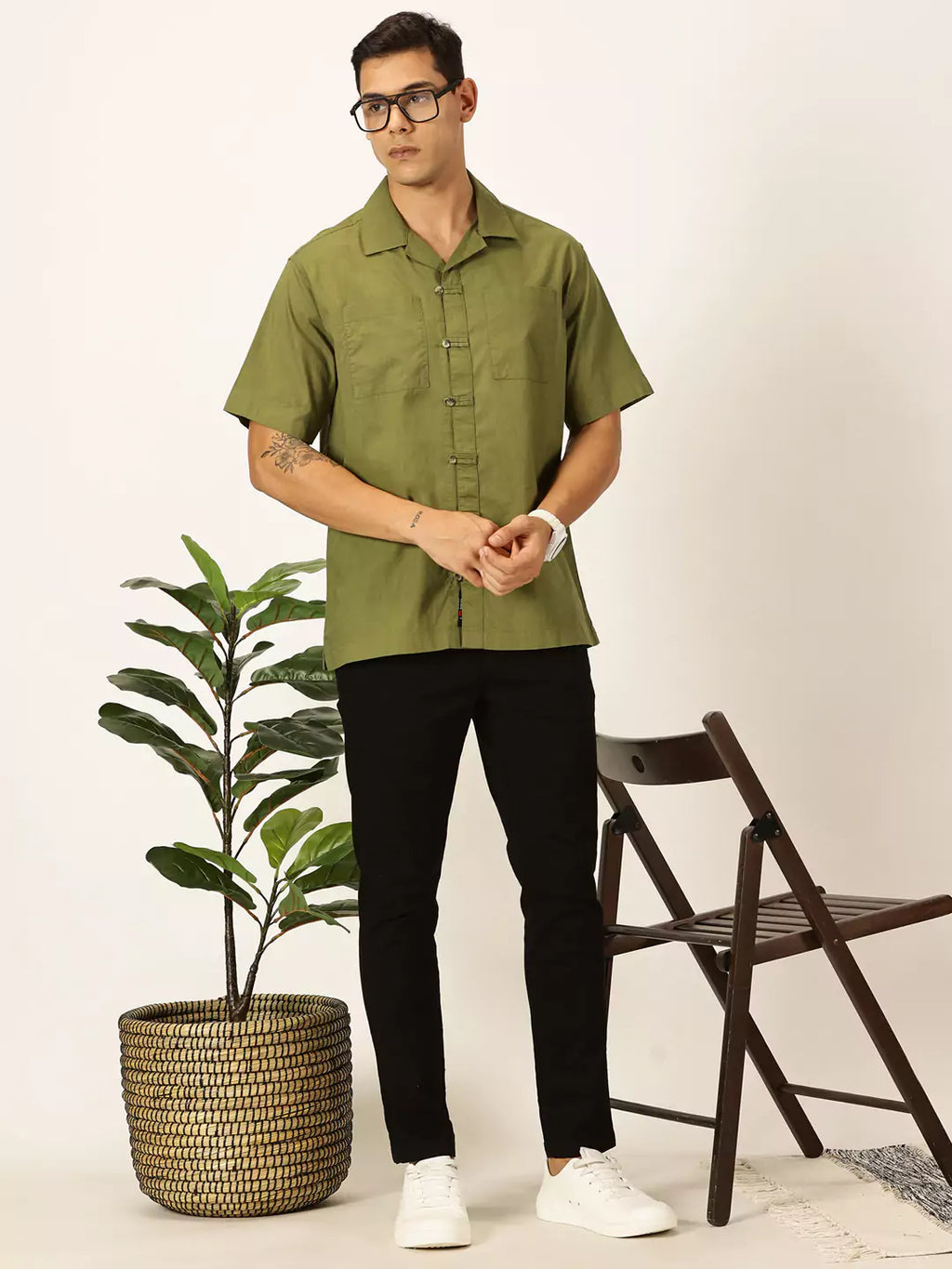 Thomas Scott Men Premium Opaque Casual Shirt