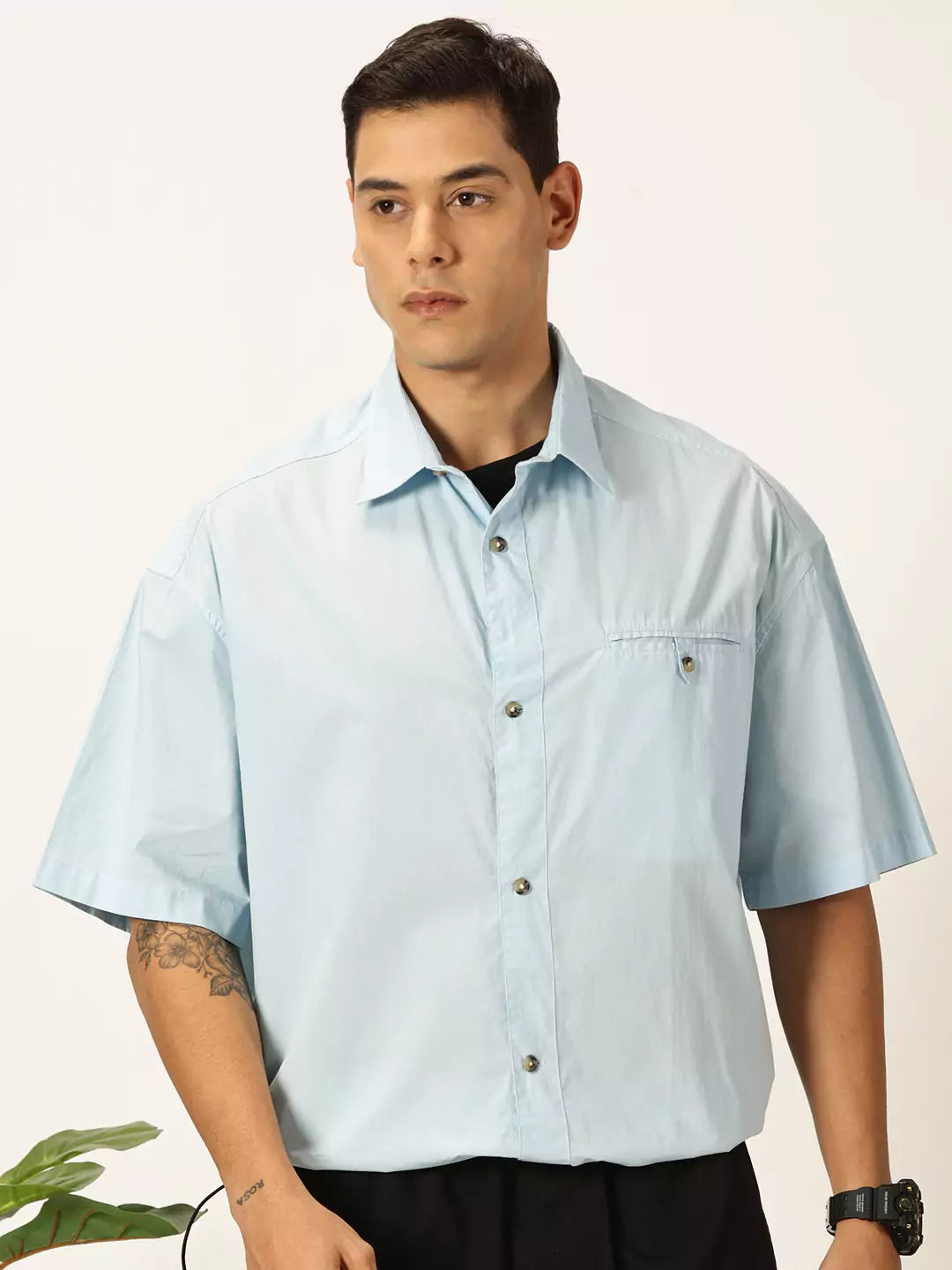 Thomas Scott Men Premium Opaque Cotton Casual Shirt