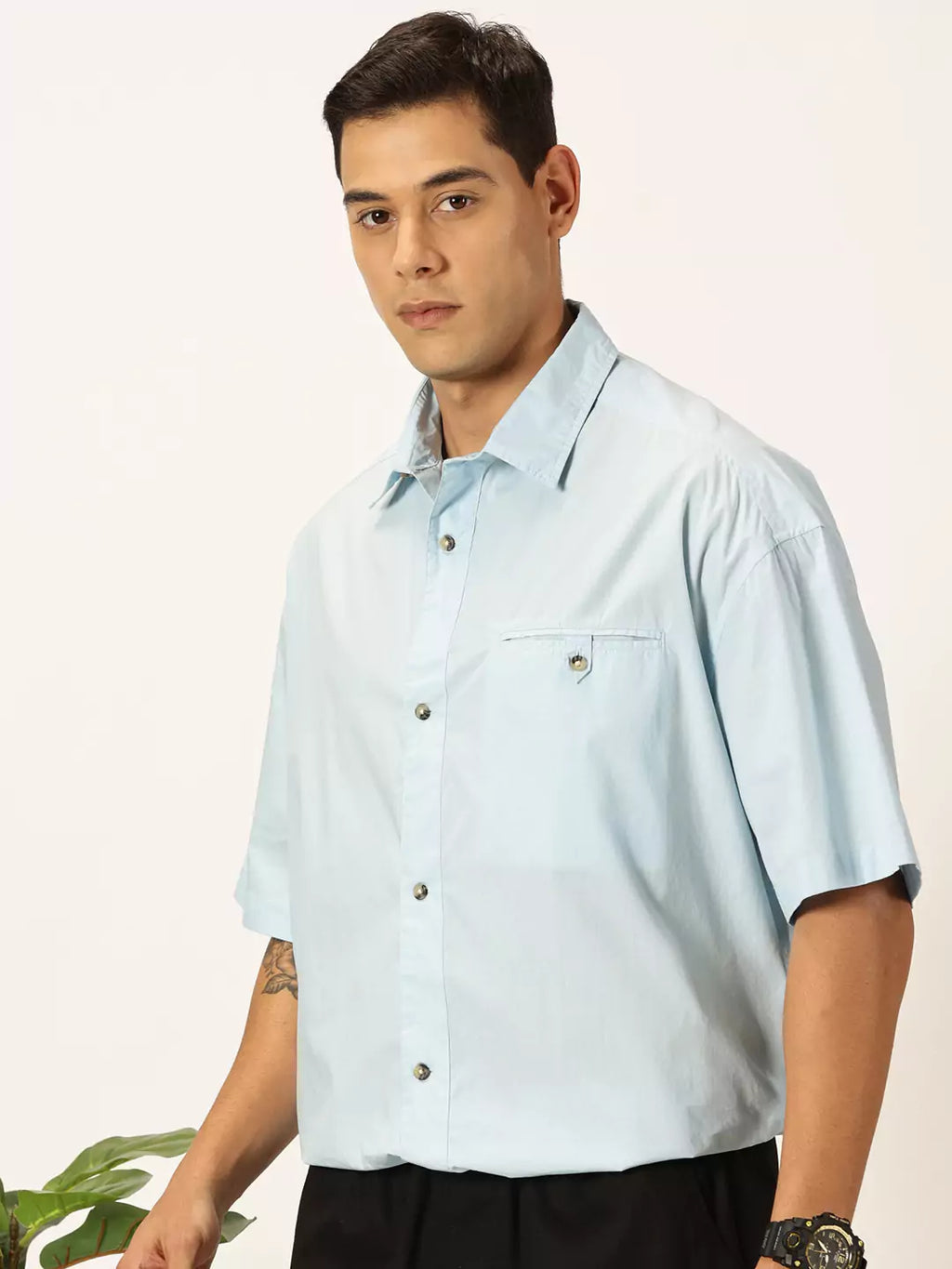 Thomas Scott Men Premium Opaque Cotton Casual Shirt
