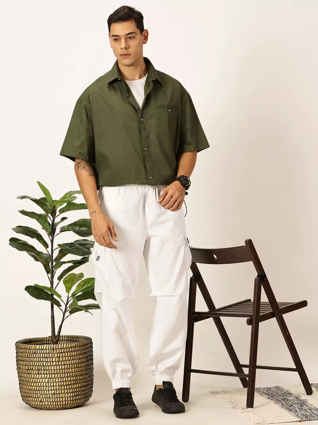 Thomas Scott Men Premium Opaque Casual Shirt