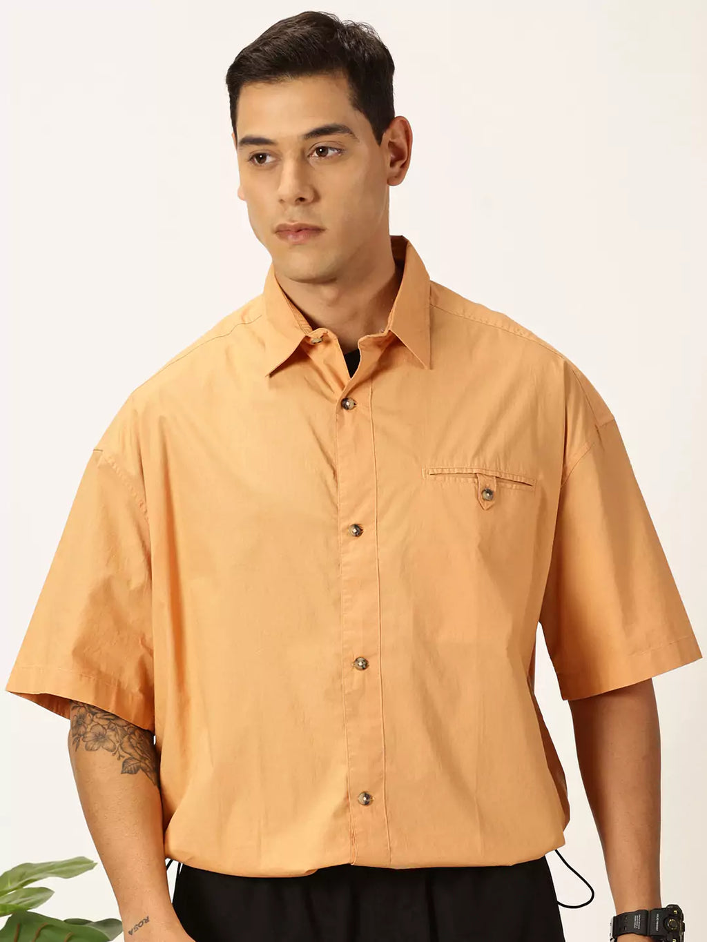 Thomas Scott Men Premium Opaque Cotton Casual Shirt