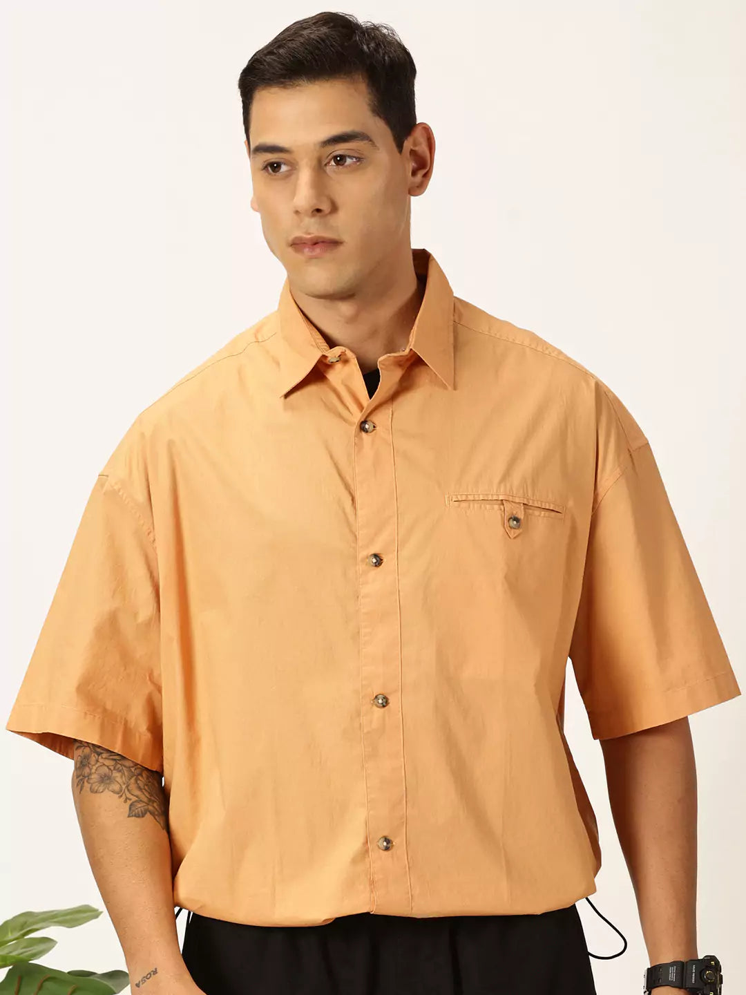 Thomas Scott Men Premium Opaque Cotton Casual Shirt