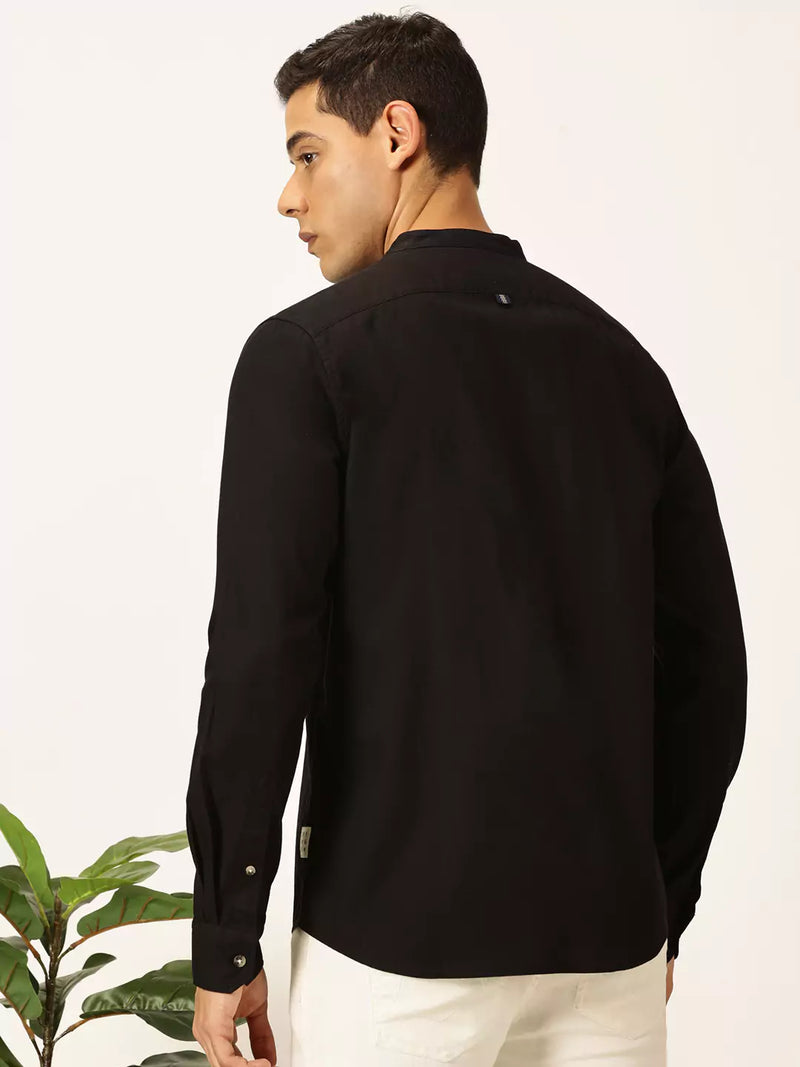 Thomas Scott Men Premium Slim Fit Solid Opaque Casual Shirt