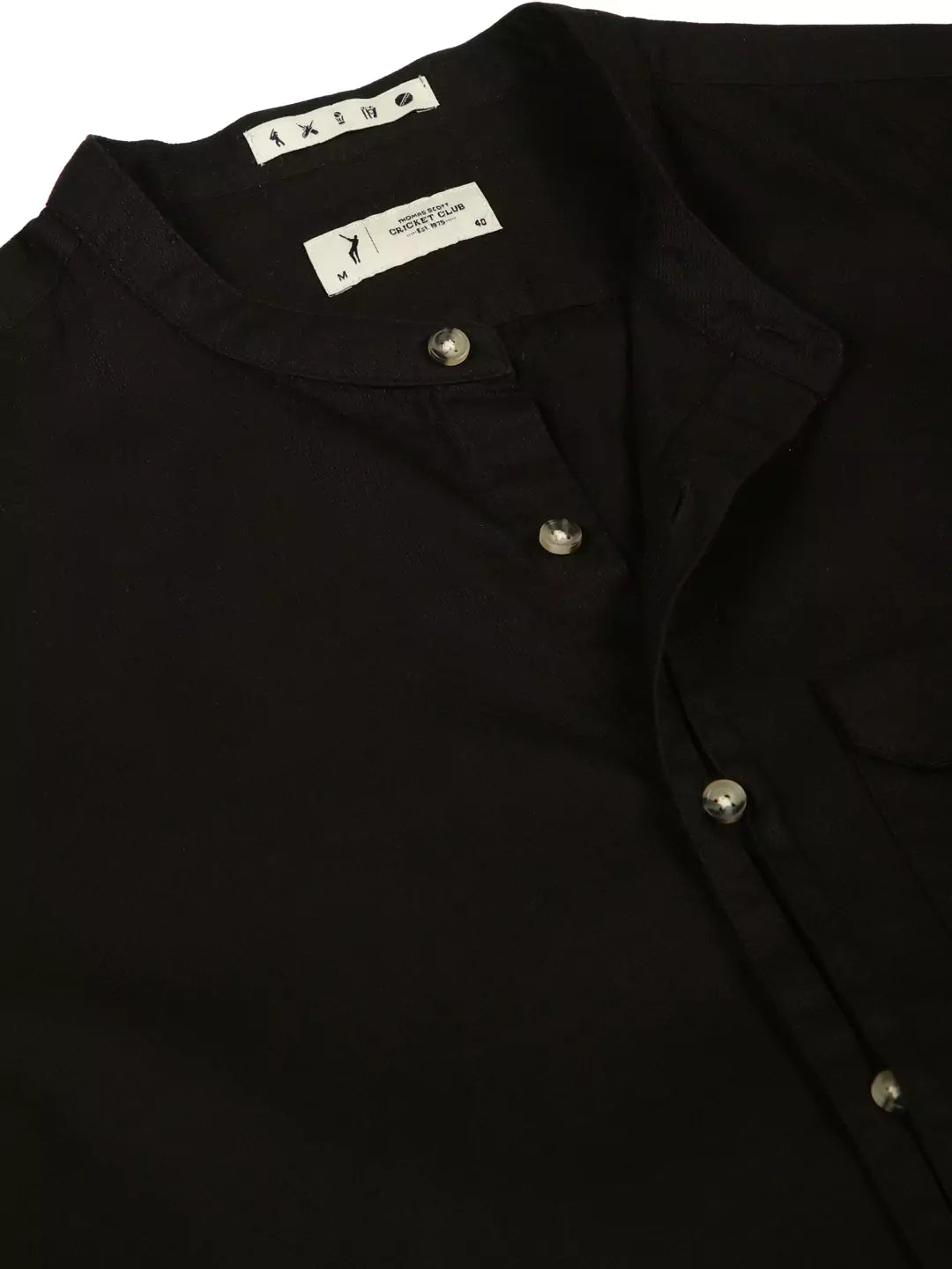 Thomas Scott Men Premium Slim Fit Solid Opaque Casual Shirt