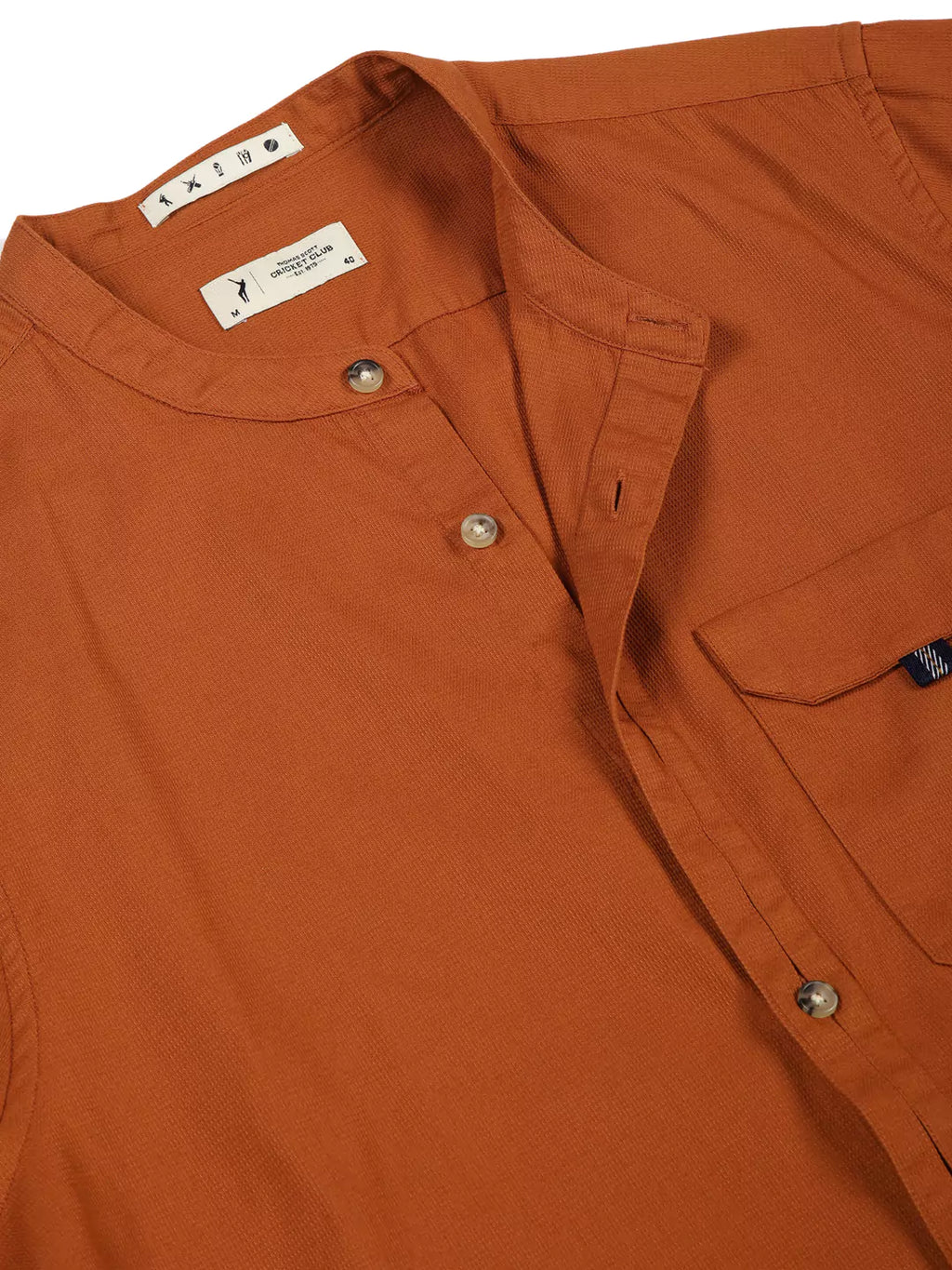 Thomas Scott Men Premium Slim Fit Opaque Solid Casual Shirt