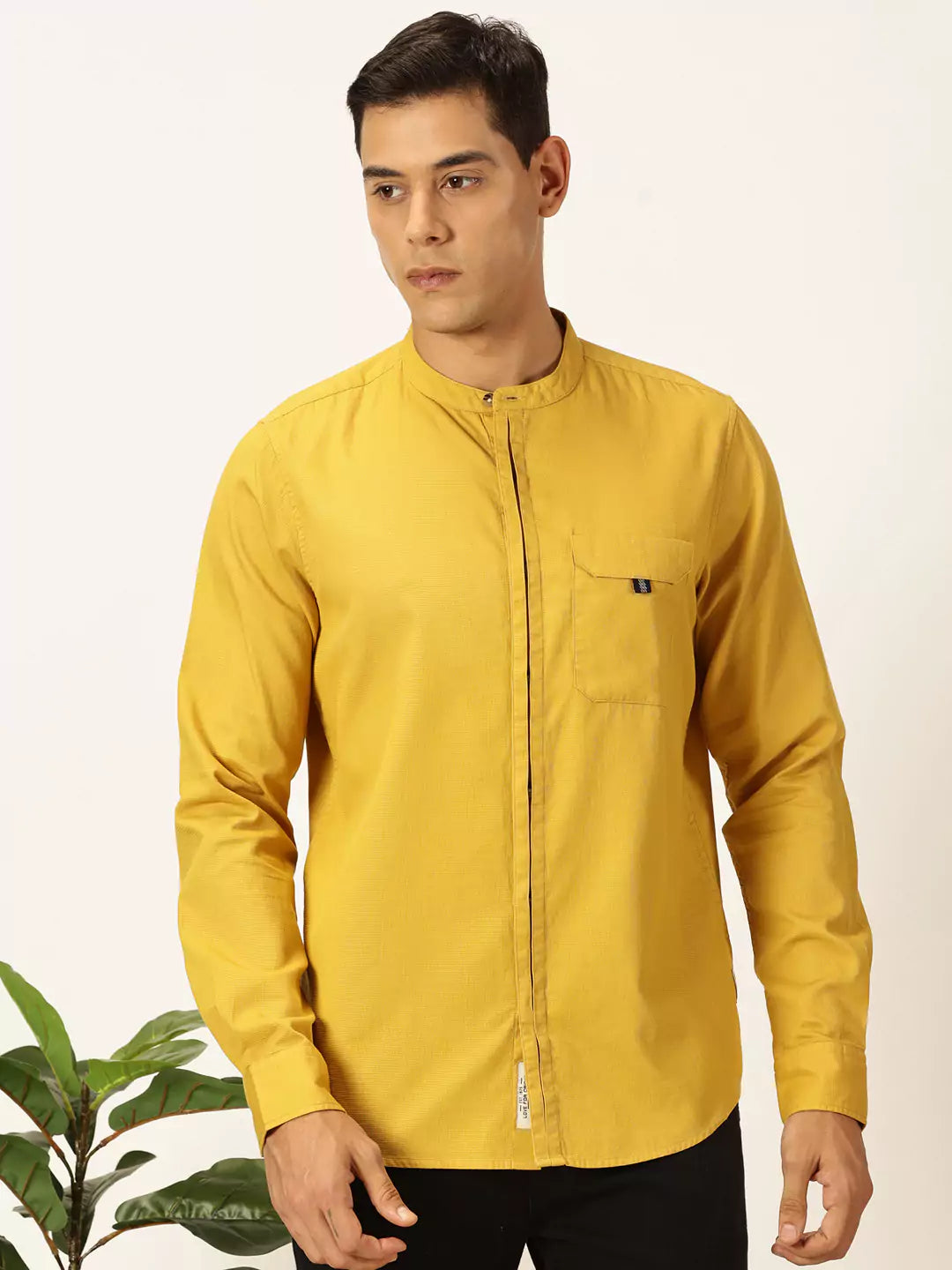 Thomas Scott Men Premium Slim Fit Opaque Casual Shirt