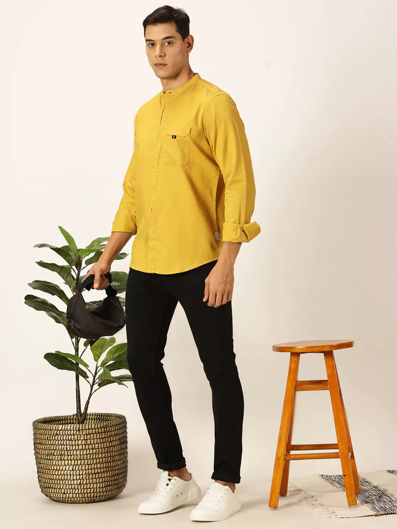 Thomas Scott Men Premium Slim Fit Opaque Casual Shirt