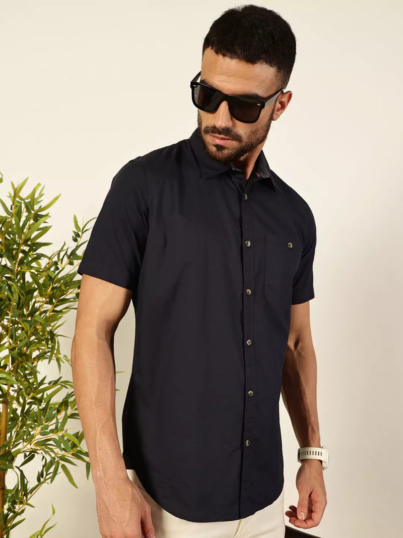 Thomas Scott Men Premium Solid Casual Shirt