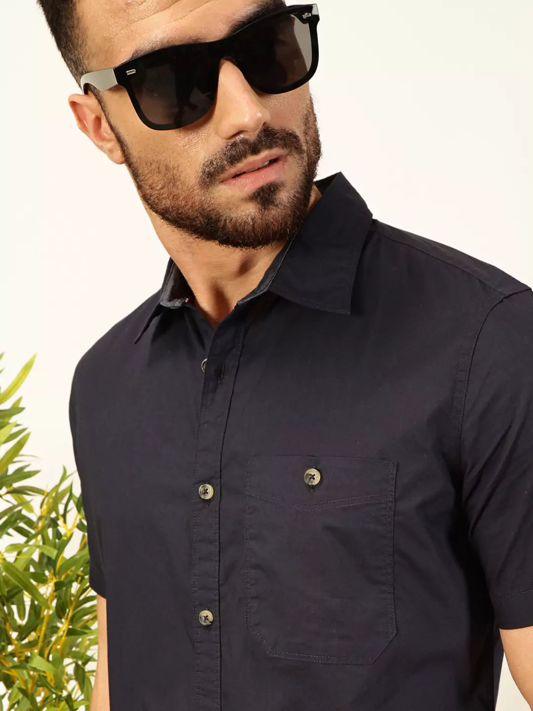 Thomas Scott Men Premium Solid Casual Shirt