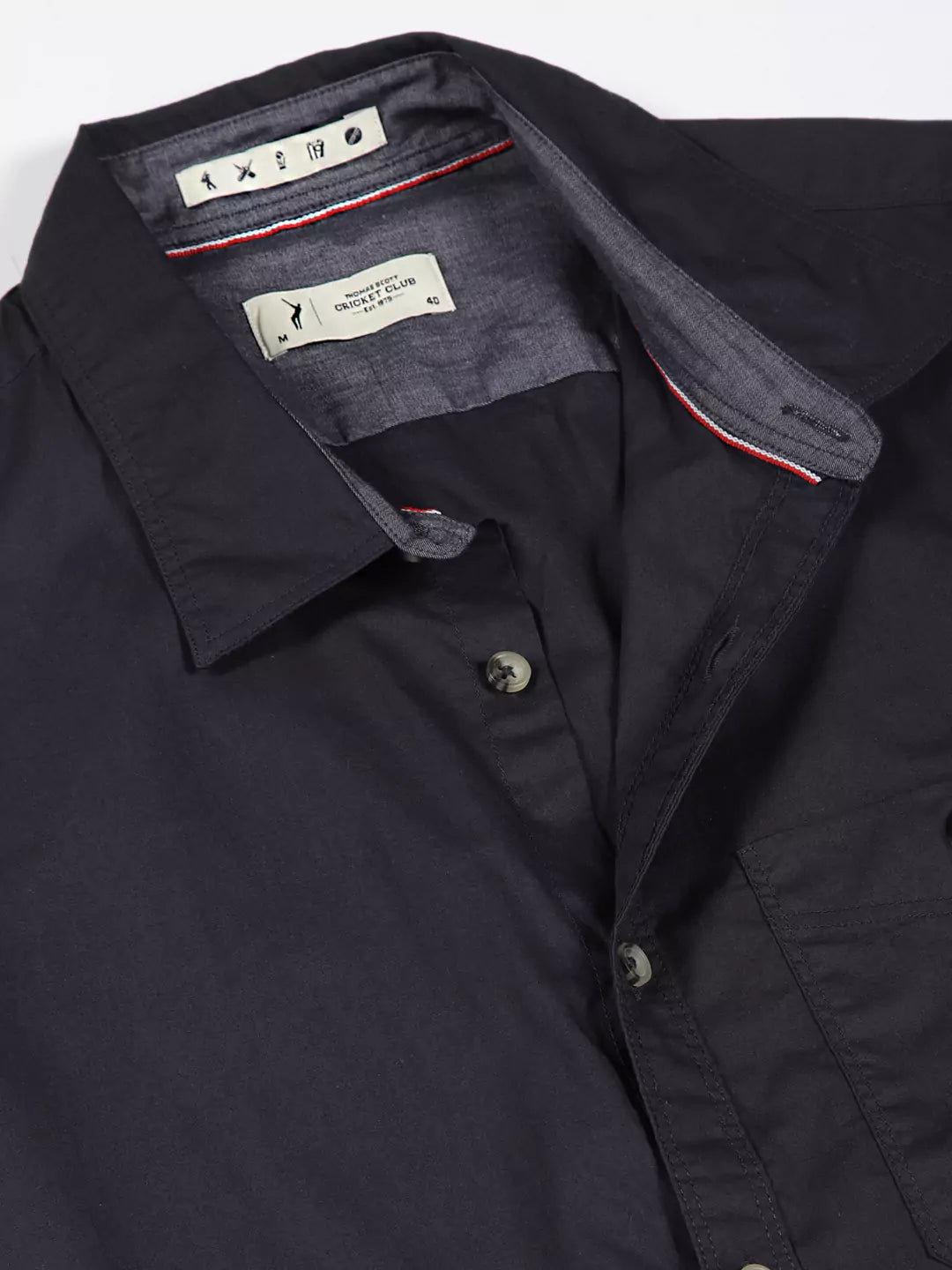 Thomas Scott Men Premium Solid Casual Shirt