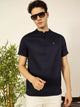 Thomas Scott Men Solid Mandarin Collar Cotton T-Shirt