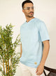 Thomas Scott Men Solid V-Neck Cotton Boxy T-Shirt