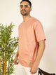 Thomas Scott Men Solid V-Neck Cotton Boxy T-Shirt