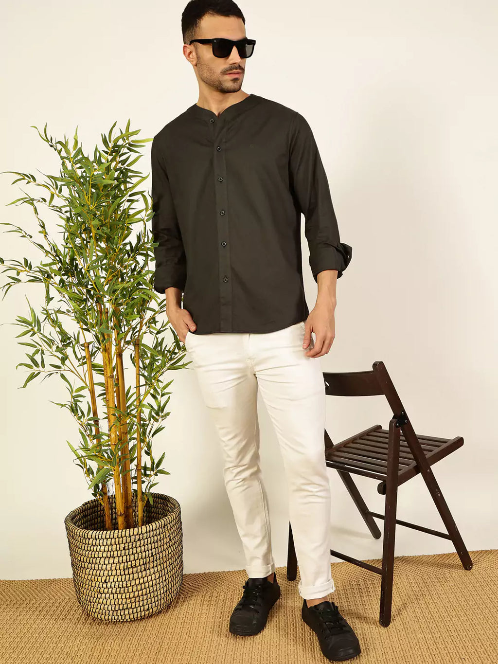 Thomas Scott Men Premium Opaque Casual Shirt