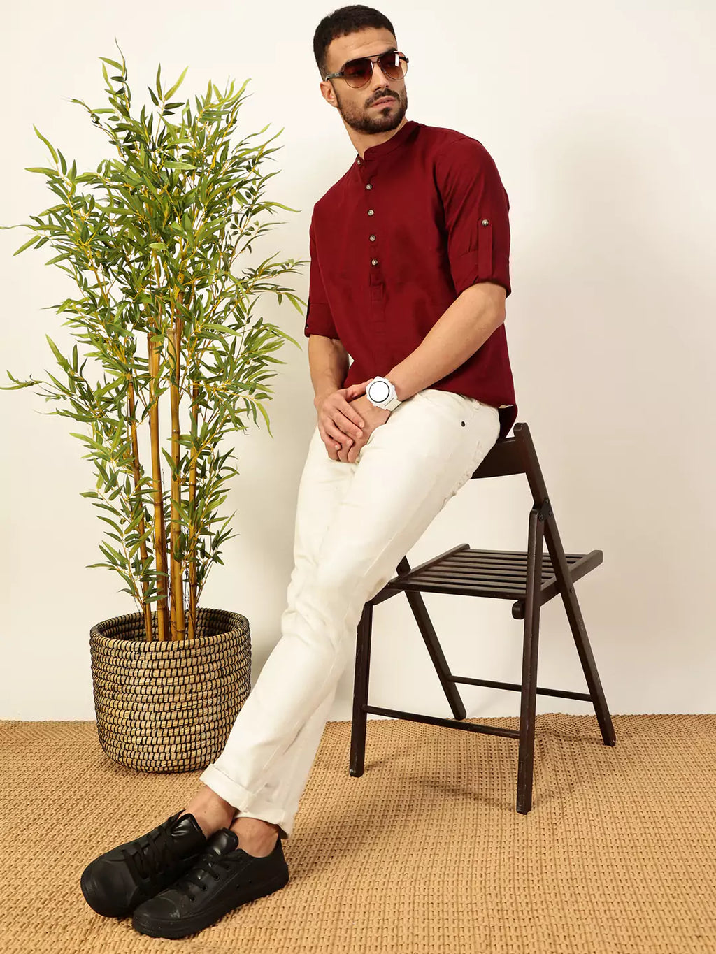 Thomas Scott Men Premium Opaque Casual Shirt