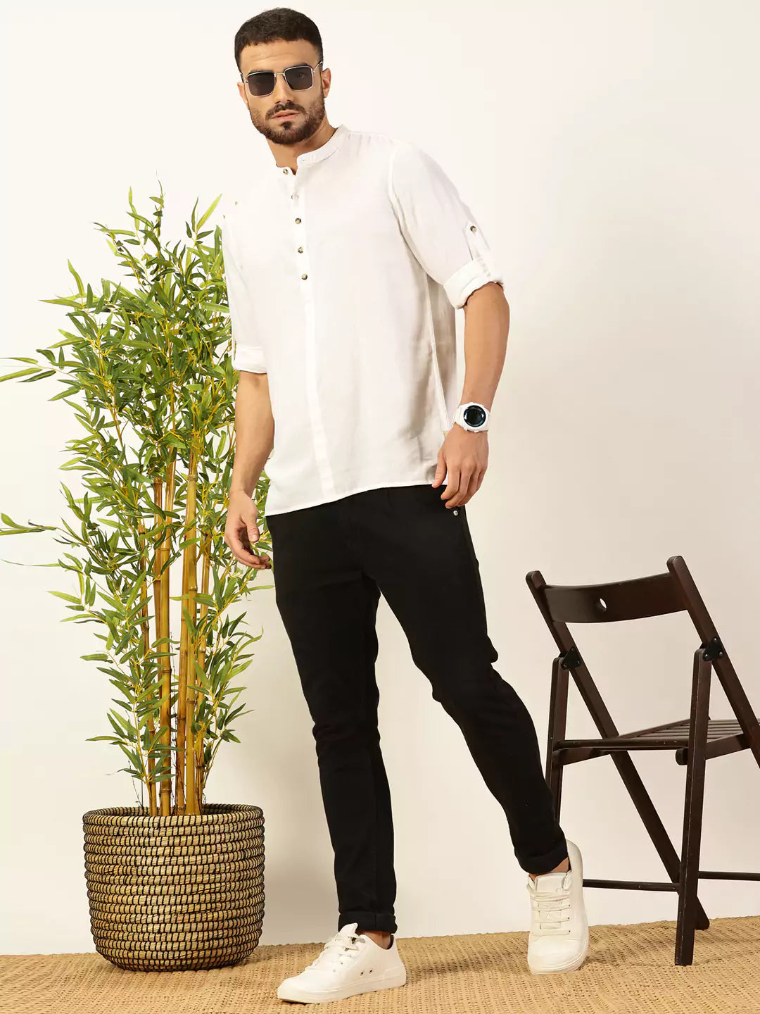 Thomas Scott Men Premium Opaque Casual Shirt