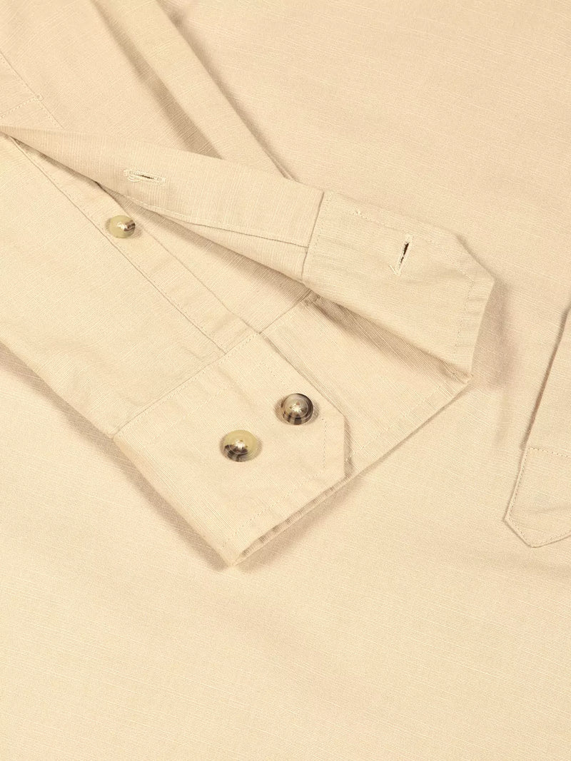Thomas Scott Men Premium Solid Spread Collar Casual Shirt