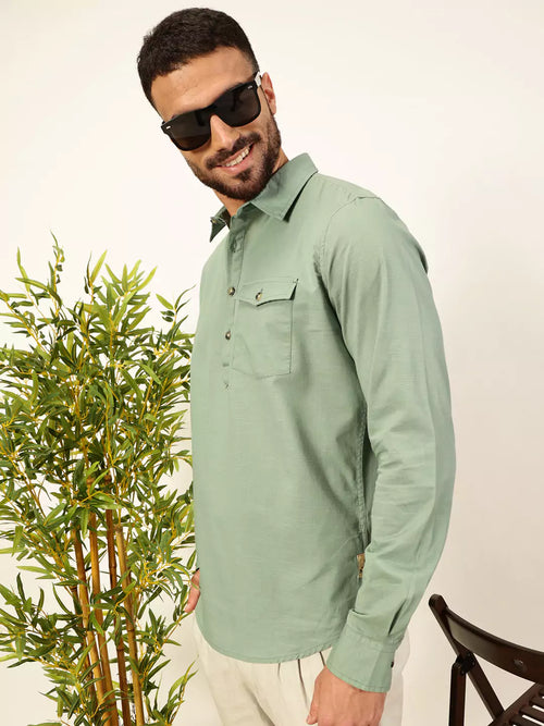 Thomas Scott Men Premium Opaque Casual Shirt