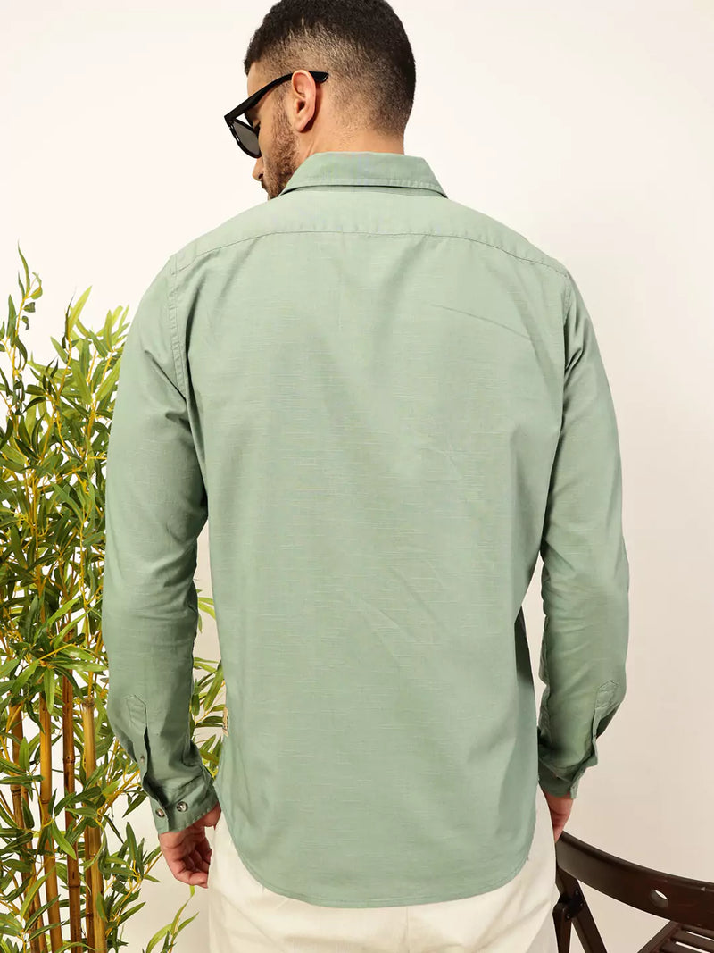 Thomas Scott Men Premium Opaque Casual Shirt