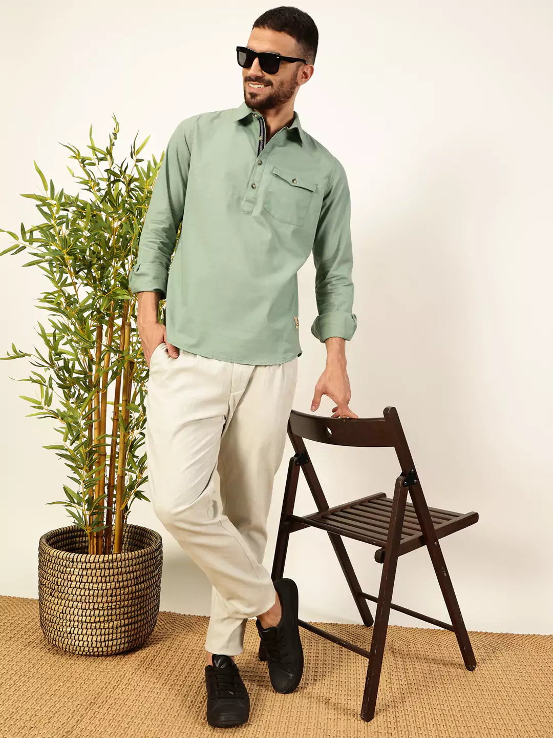 Thomas Scott Men Premium Opaque Casual Shirt