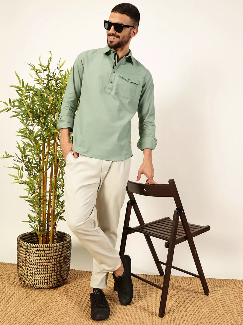 Thomas Scott Men Premium Opaque Casual Shirt