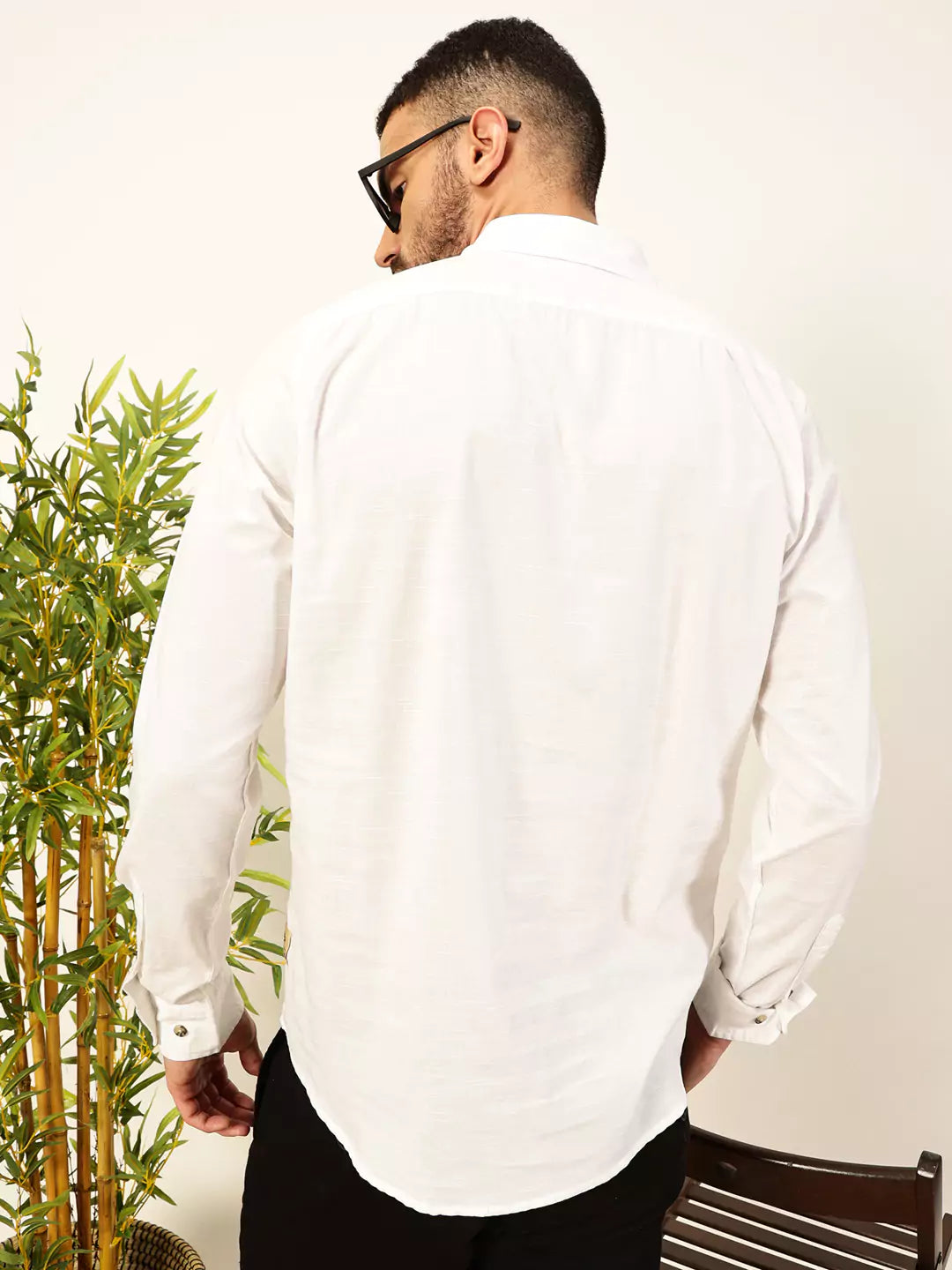Thomas Scott Men Premium Solid Casual Shirt