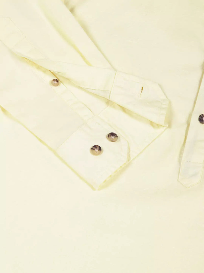 Thomas Scott Men Premium Solid Spread Collar Casual Shirt