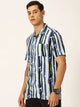 Thomas Scott Men Smart Opaque Striped Casual Shirt