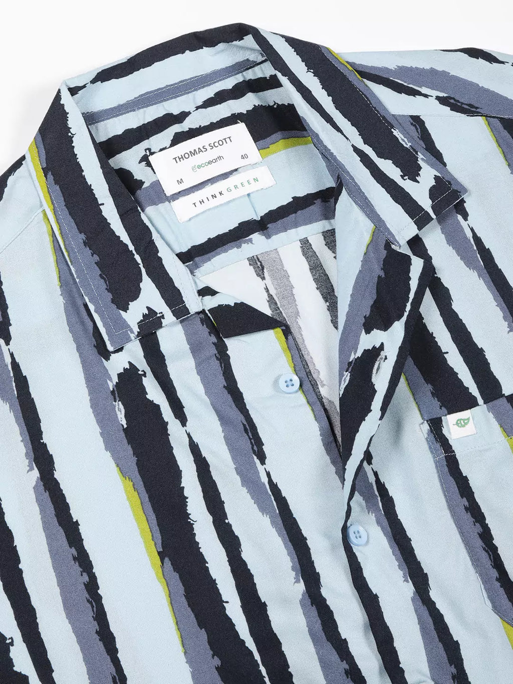 Thomas Scott Men Smart Opaque Striped Casual Shirt