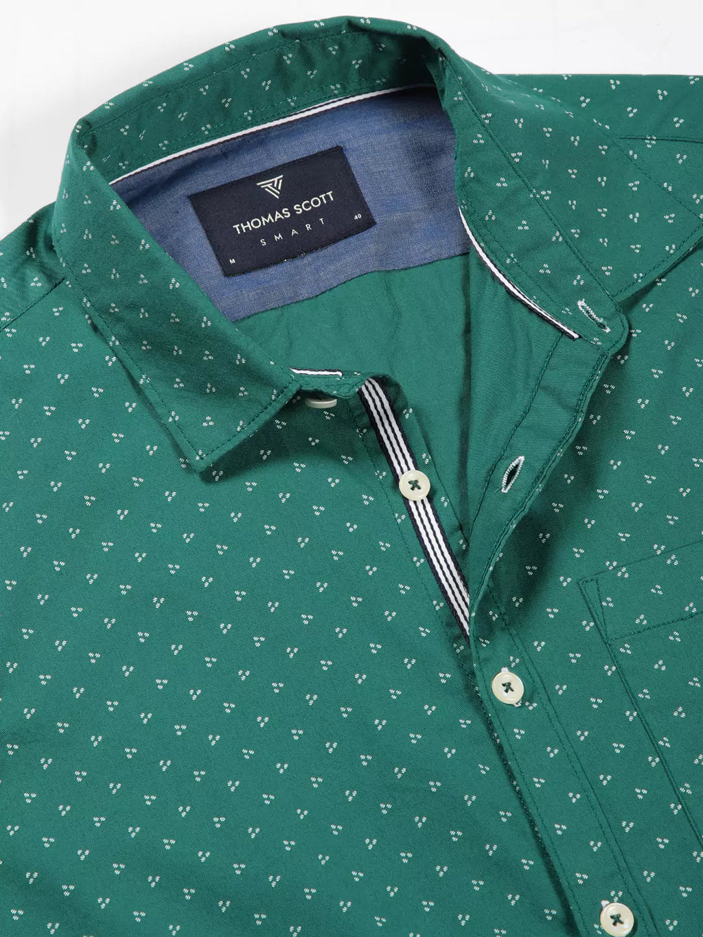Thomas Scott Men Premium Opaque Printed Cotton Casual Shirt