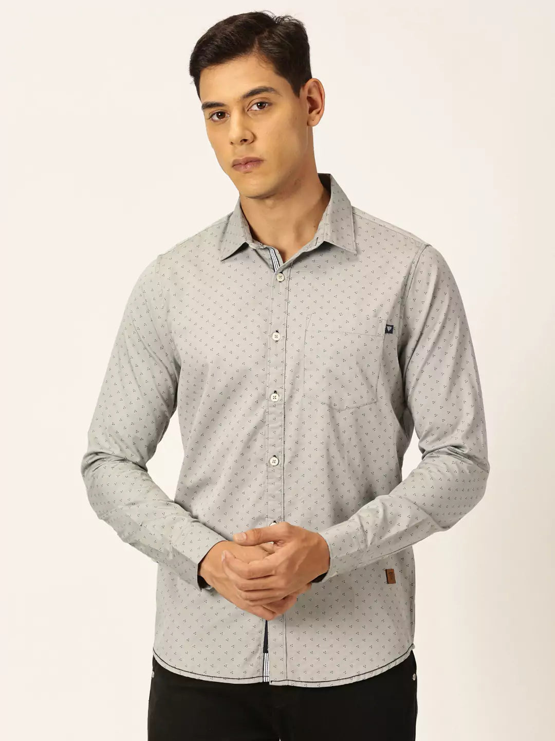 Thomas Scott Men Premium Opaque Printed Cotton Casual Shirt