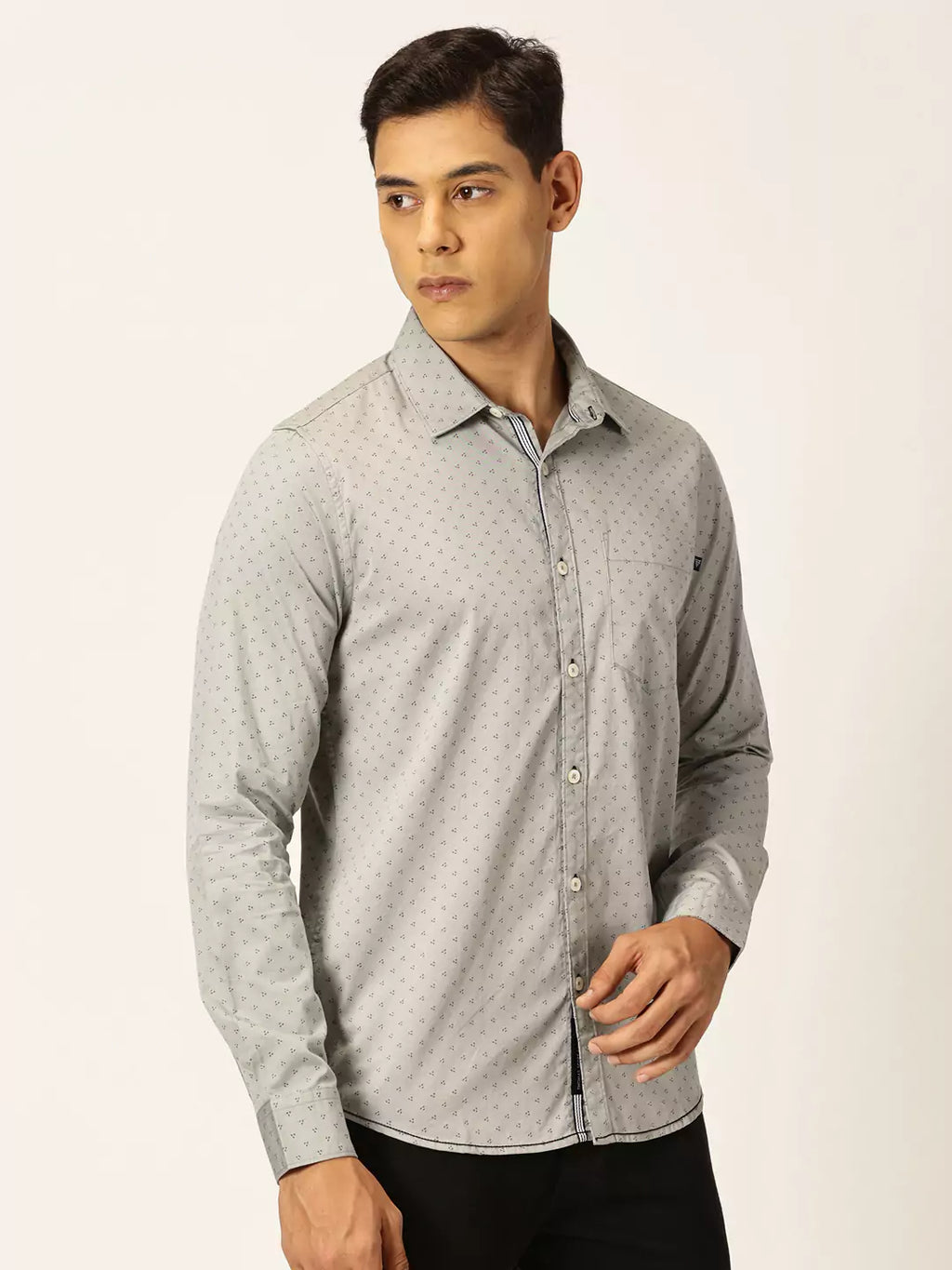Thomas Scott Men Premium Opaque Printed Cotton Casual Shirt