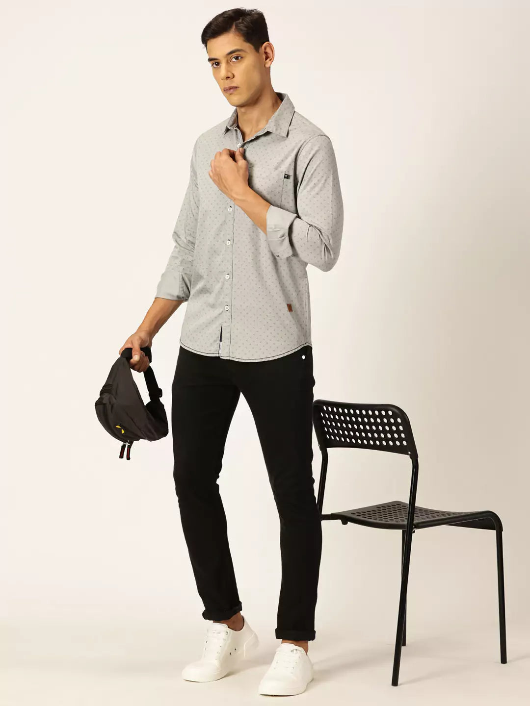 Thomas Scott Men Premium Opaque Printed Cotton Casual Shirt
