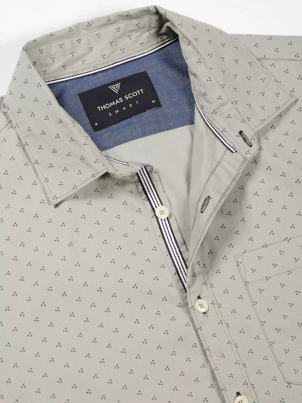 Thomas Scott Men Premium Opaque Printed Cotton Casual Shirt