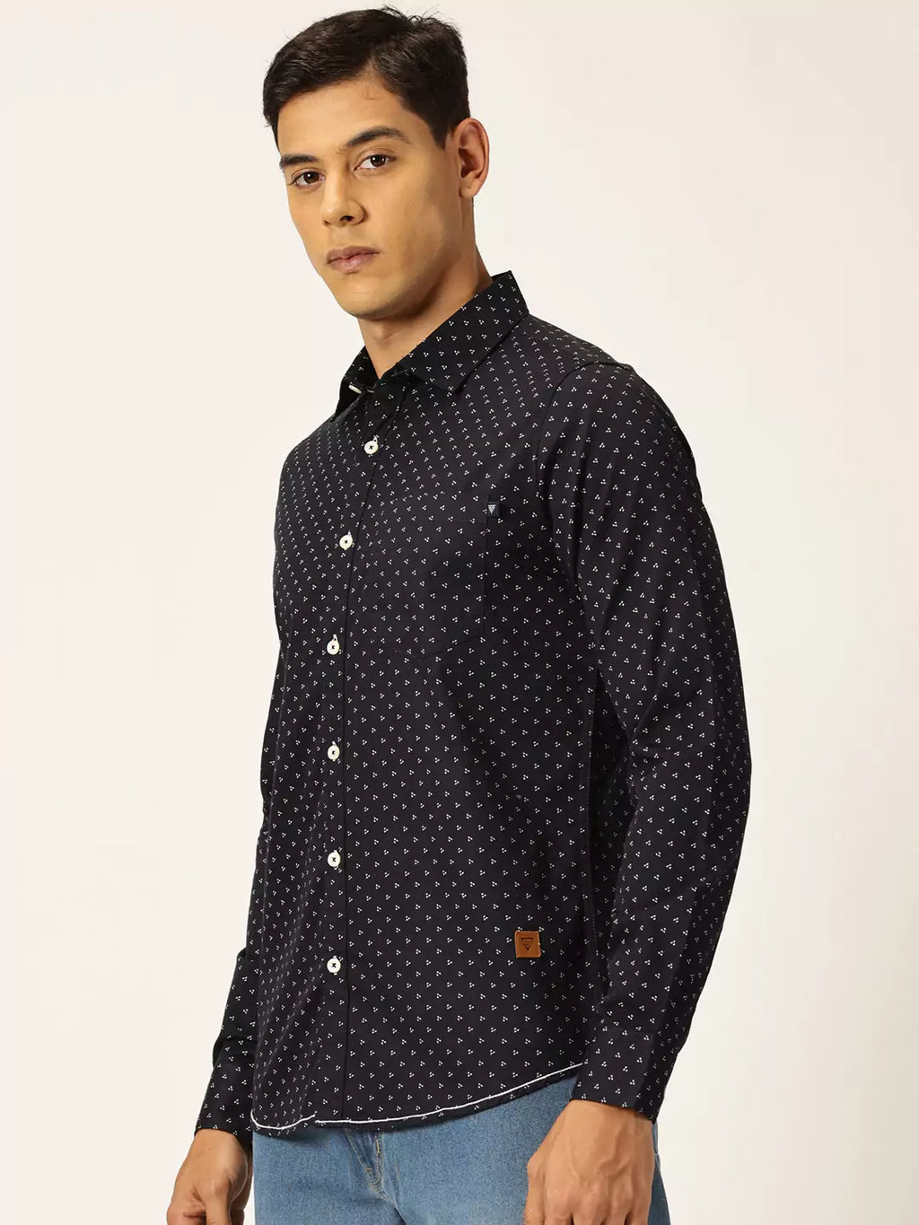 Thomas Scott Men Premium Opaque Printed Cotton Casual Shirt
