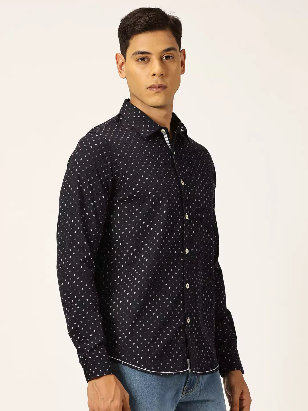 Thomas Scott Men Premium Opaque Printed Cotton Casual Shirt