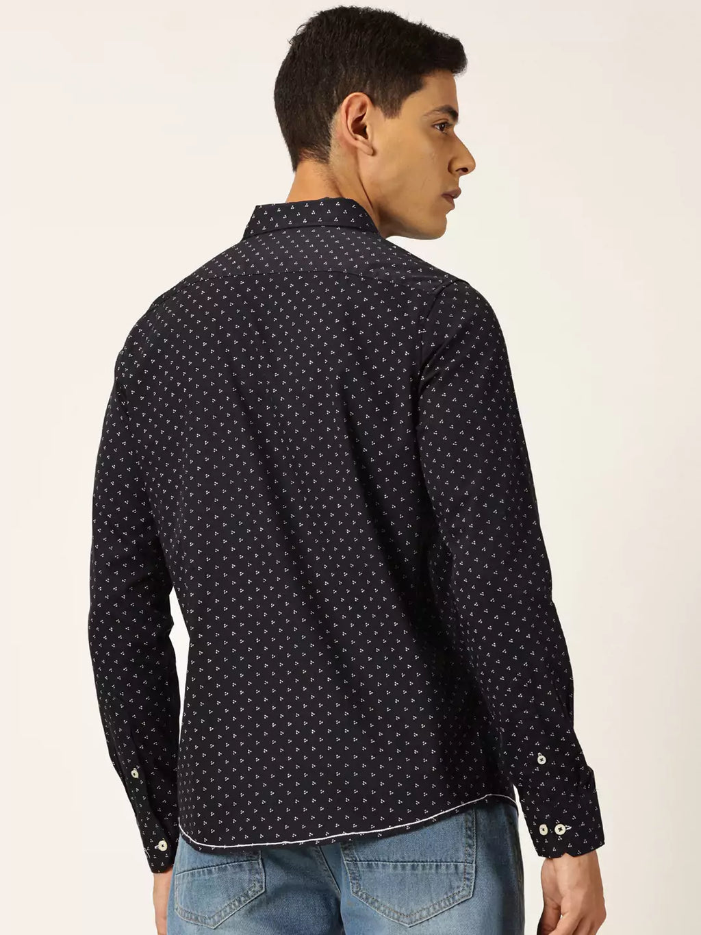 Thomas Scott Men Premium Opaque Printed Cotton Casual Shirt