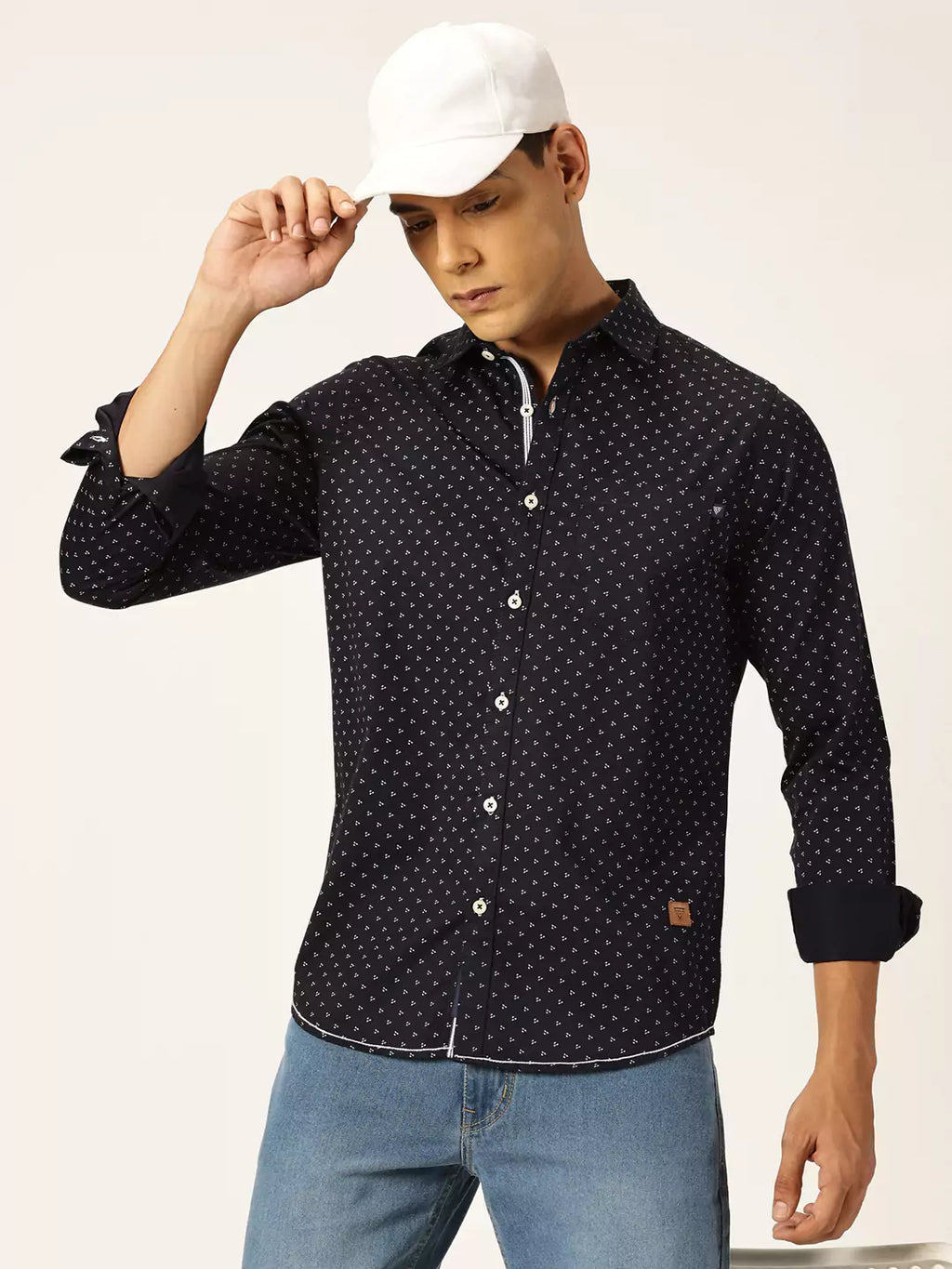 Thomas Scott Men Premium Opaque Printed Cotton Casual Shirt