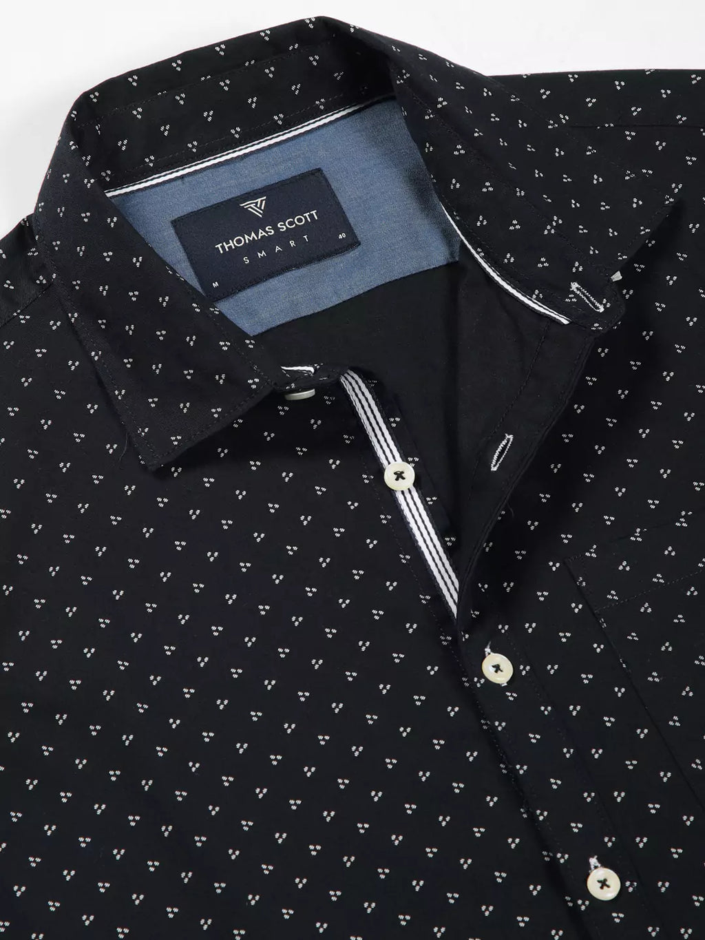 Thomas Scott Men Premium Opaque Printed Cotton Casual Shirt