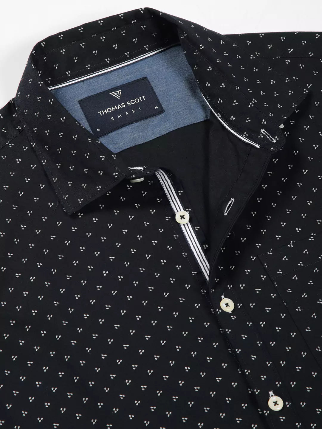 Thomas Scott Men Premium Opaque Printed Cotton Casual Shirt