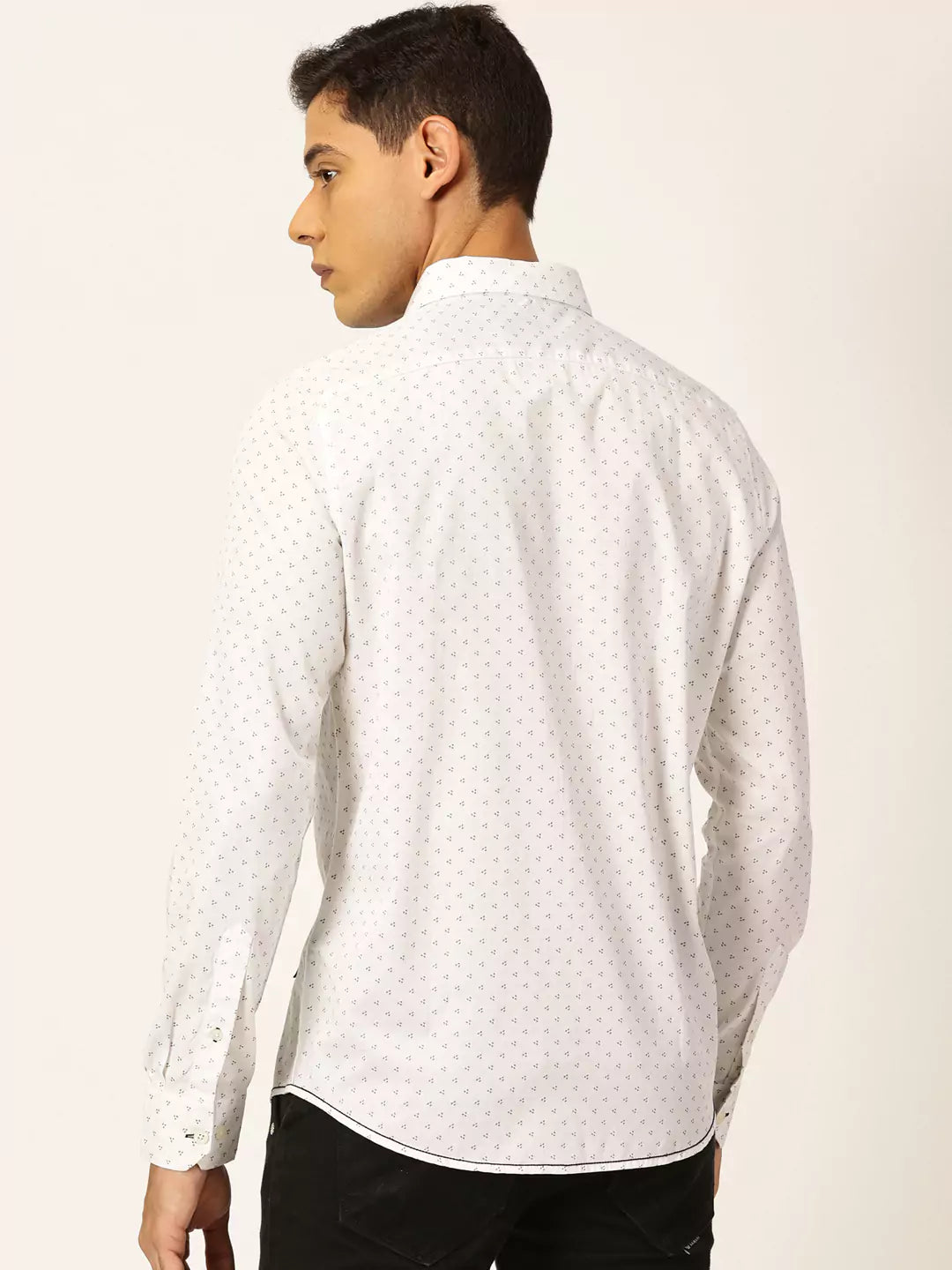 Thomas Scott Men Premium Opaque Printed Cotton Casual Shirt