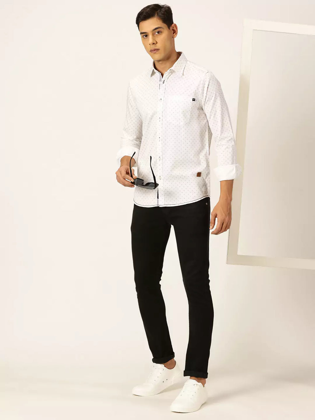Thomas Scott Men Premium Opaque Printed Cotton Casual Shirt
