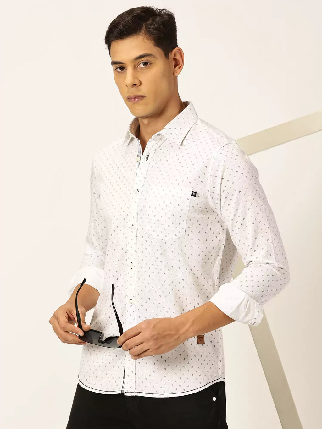 Thomas Scott Men Premium Opaque Printed Cotton Casual Shirt