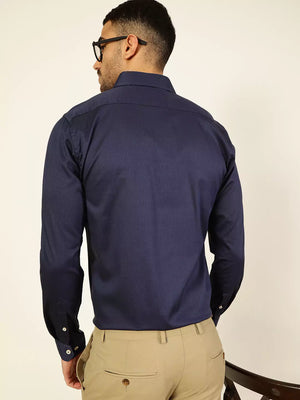 Thomas Scott Men Premium Slim Fit Opaque Formal Shirt