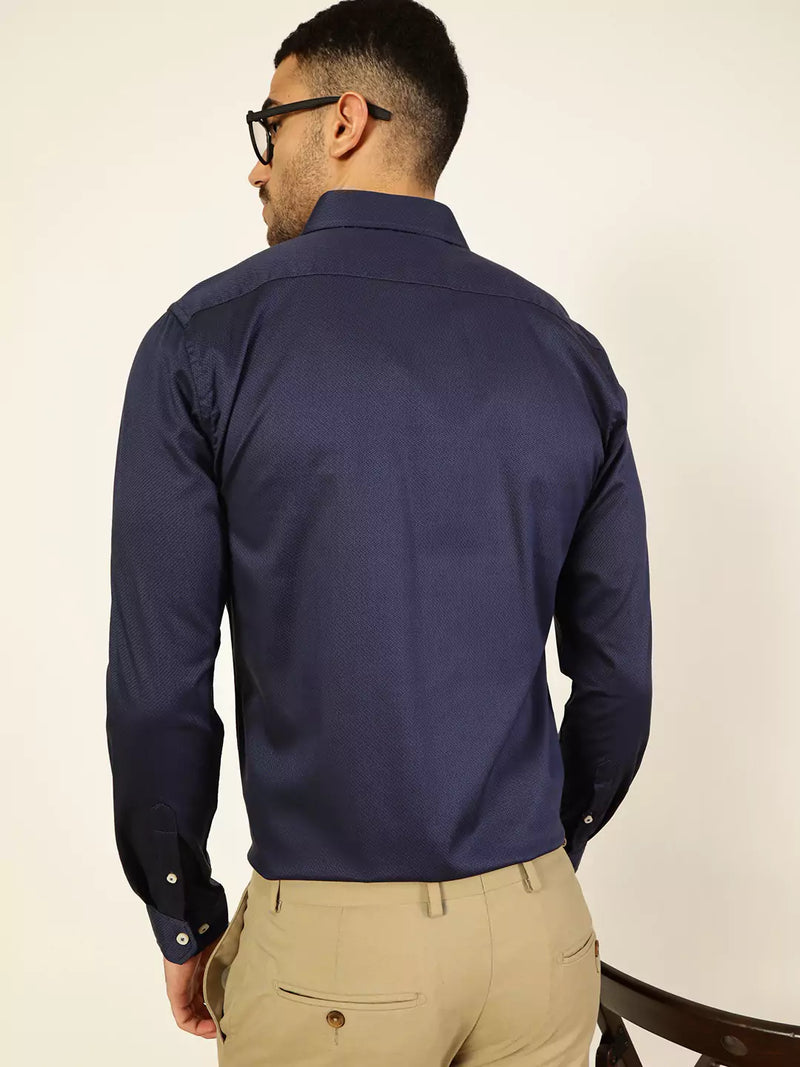 Thomas Scott Men Premium Slim Fit Opaque Formal Shirt