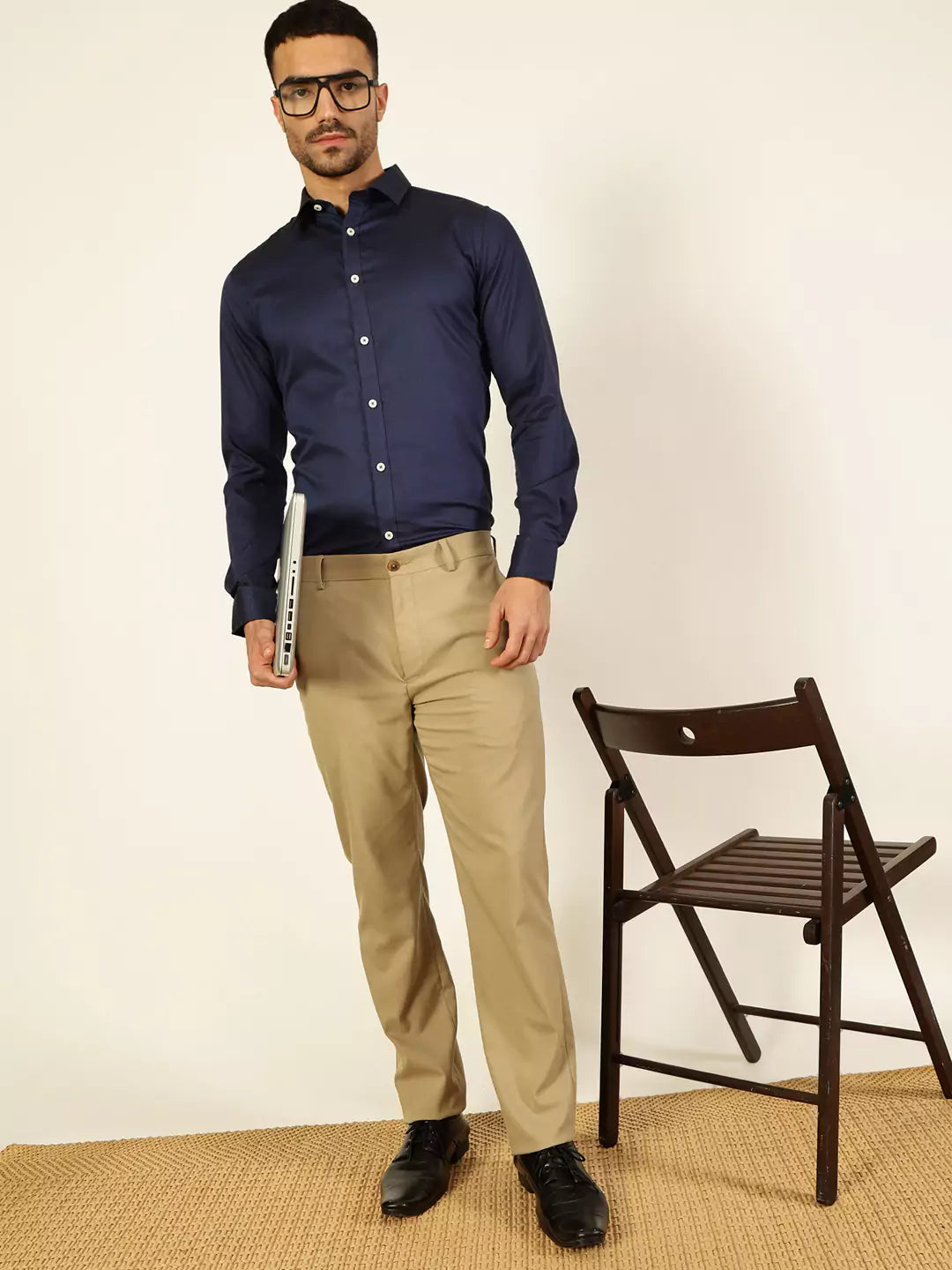 Thomas Scott Men Premium Slim Fit Opaque Formal Shirt